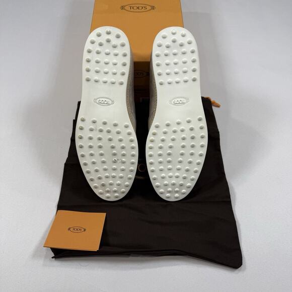 Tod’s NUOVA PANTOFOLA GOMMA RAFIA TV Loafer Size 8UK/9.5US New In Box MSRP $795 main image 4
